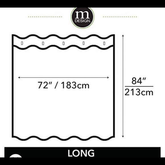 BLK Waffle Weave Rust resistant Shower curtain - Picture 3 of 9